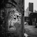 Y¥ "Prison Dog" Kiss-Cut Vinyl Fragment ( Indie Sticker )